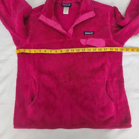 Patagonia Polartech Thermal Pro Re-Tool Snap-T® Pullover, Magenta Women's Medium - Picture 14 of 16